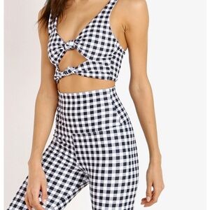 Beach Riot Gingham Bowie Top